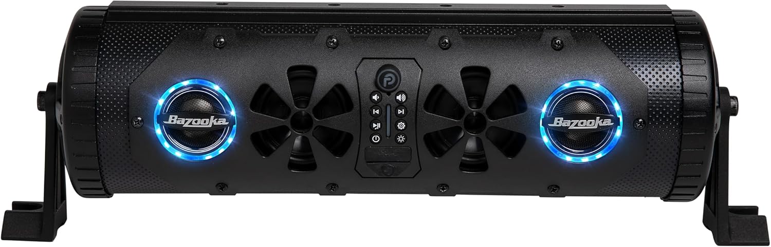 Bazooka Barra de fiesta G3 Bluetooth de 16 pulgadas  Potencia máxima de 450 vatios  Luces LED  Botón de fiesta para compartir música  Altavoces de