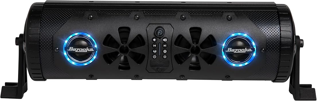 Bazooka G3 Bluetooth 16 inch Party Bar | 450-watt Max Power | LED Lights | Party Button Music Sharing | Marine Grade Speakers | Off Road, Golf Cart, Marine, and Outdoor Speaker System
