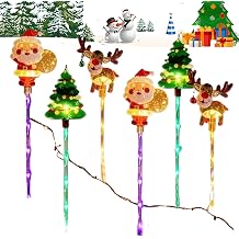 Solar Christmas Lights Outdoor - Landscape Decor Lamp Weatherproof - Waterproof Solar Santa Garden Stake Lights - Porches Driveway Lawn Party Walkway Festival Balconies Terraces Halloween