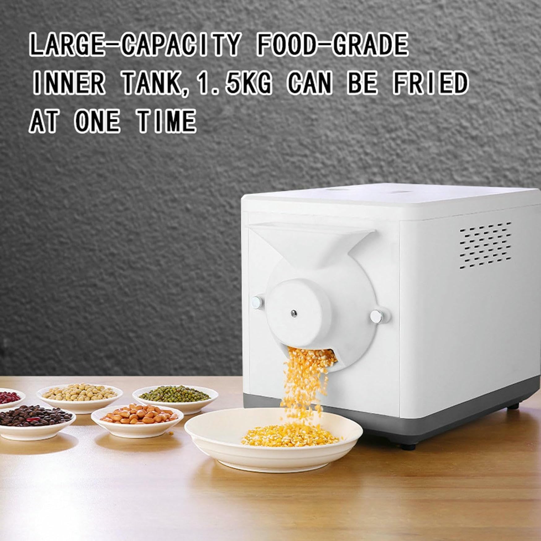 Tostador De Cereales Eléctrico De Escritorio, Panadero De Granos De Café Giratorio Commerciale Intelligente De 1600 W con capacità De 1500 G, Temperatura De 100-250 ℃