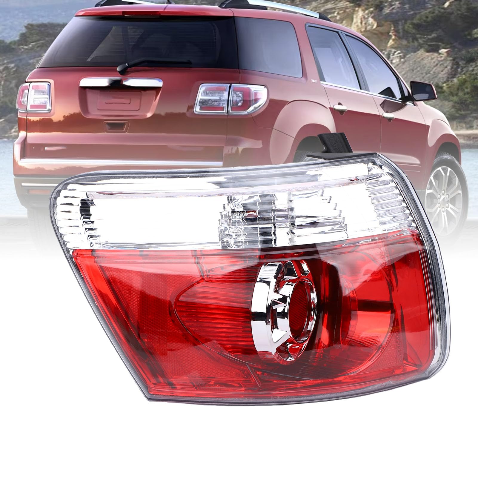 Lampa Tylna Led z czerwoną soczewką do Bezpośredniego Montażu | Obudowa ABS, Tylne światło Stopu, widoczność w Nocy, kompatybilność Sl 2010-2012, Sle Slt 2007-2012