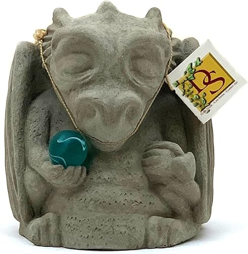 Miniatura 2 de Dragón de Buda meditador con esfera zen piedra sólida y duradera. Perfecto para el hogar, jardín o regalo. Sellado para uso en exteriores. Hecho a