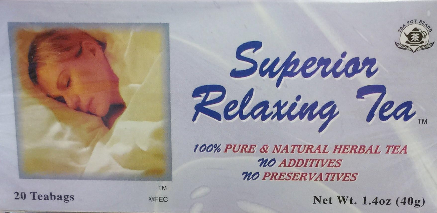 Superior Relaxing Tea Pure & Natural Herbs No Additives No Preservatives 1.4 oz.