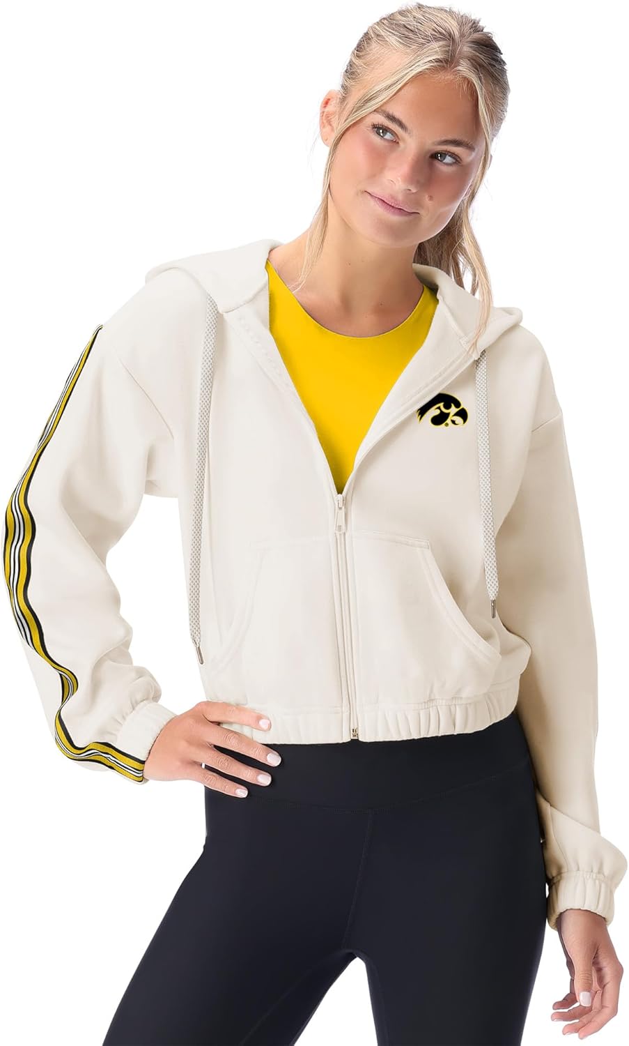 CERTO NCAA Women's Fleece Zip-Up Hoodie Jacket, Soft Full-Zip Sweatshirt, Warm Athletic Outerwear - Image 4