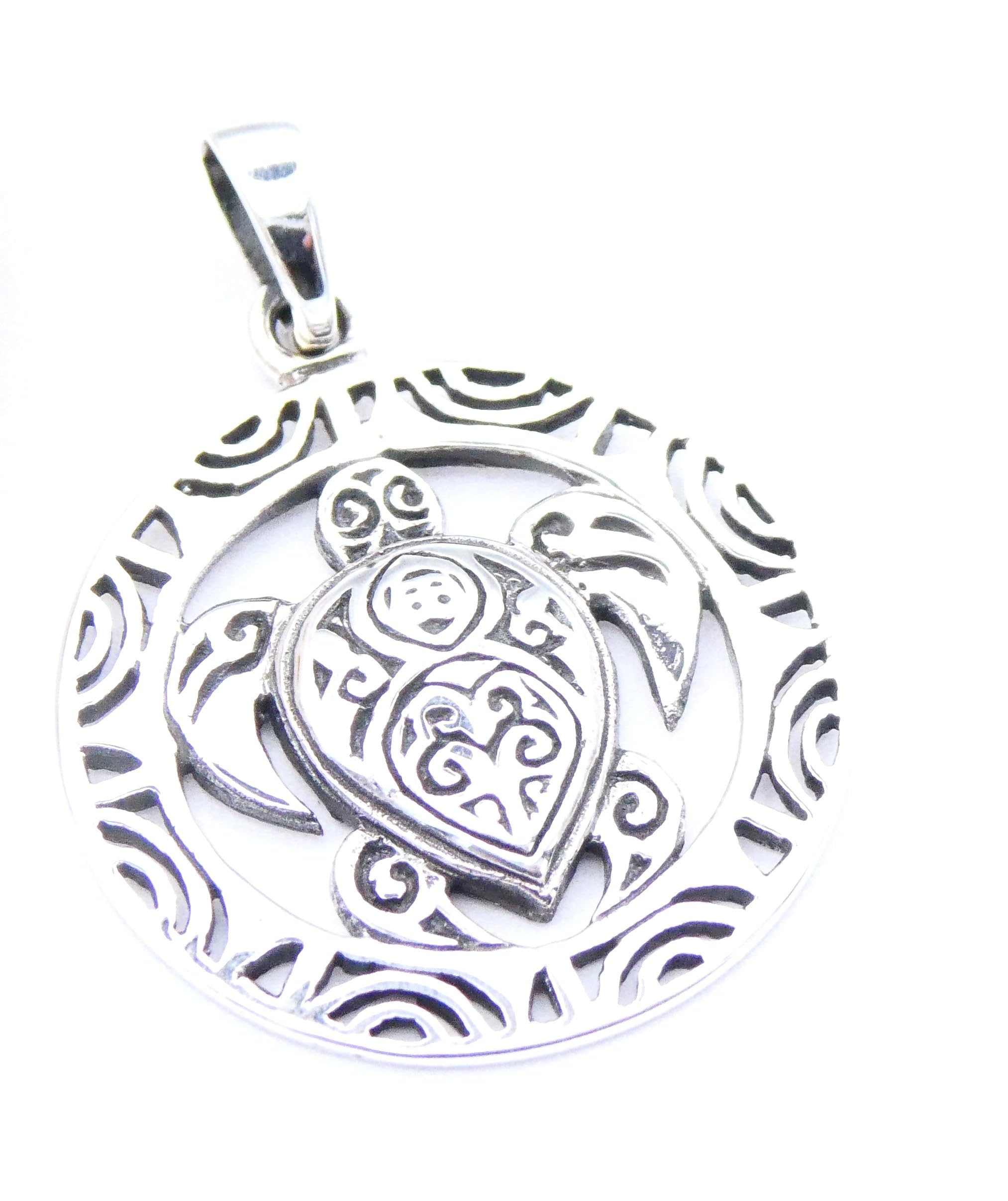 Zawieszka srebrna, żółw Maori, srebro wysokiej próby 925, symbol ochronny, prezent, biżuteria, uniseks