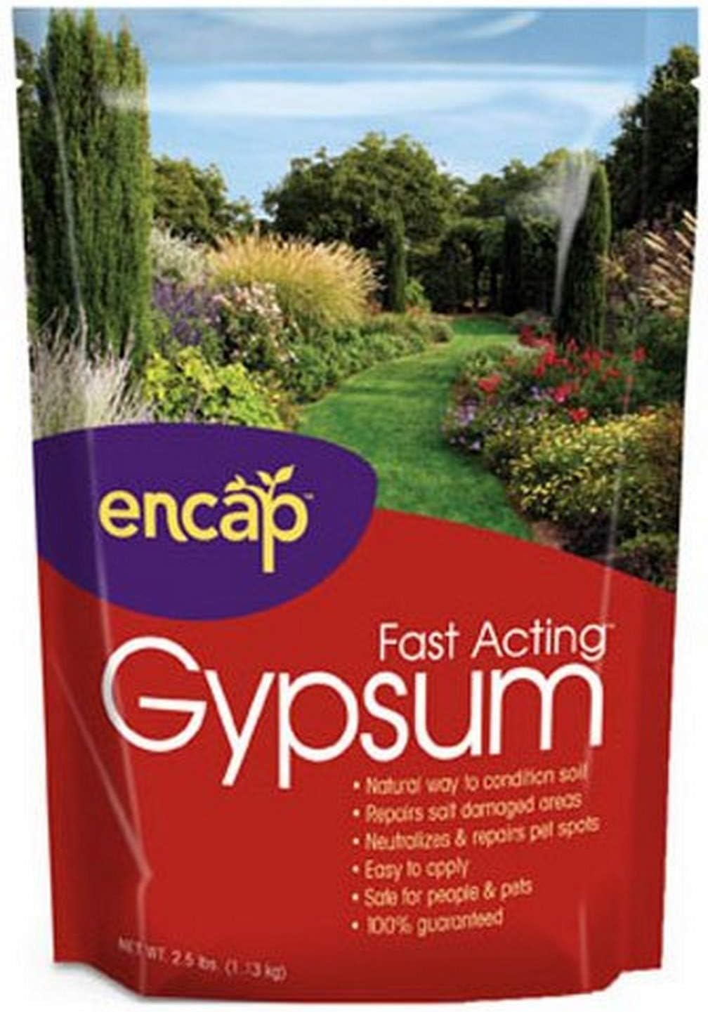 Encap 10613-12 Fast Acting Gypsum Pouch Cover, 2.5 Pounds, 400-Square Feet