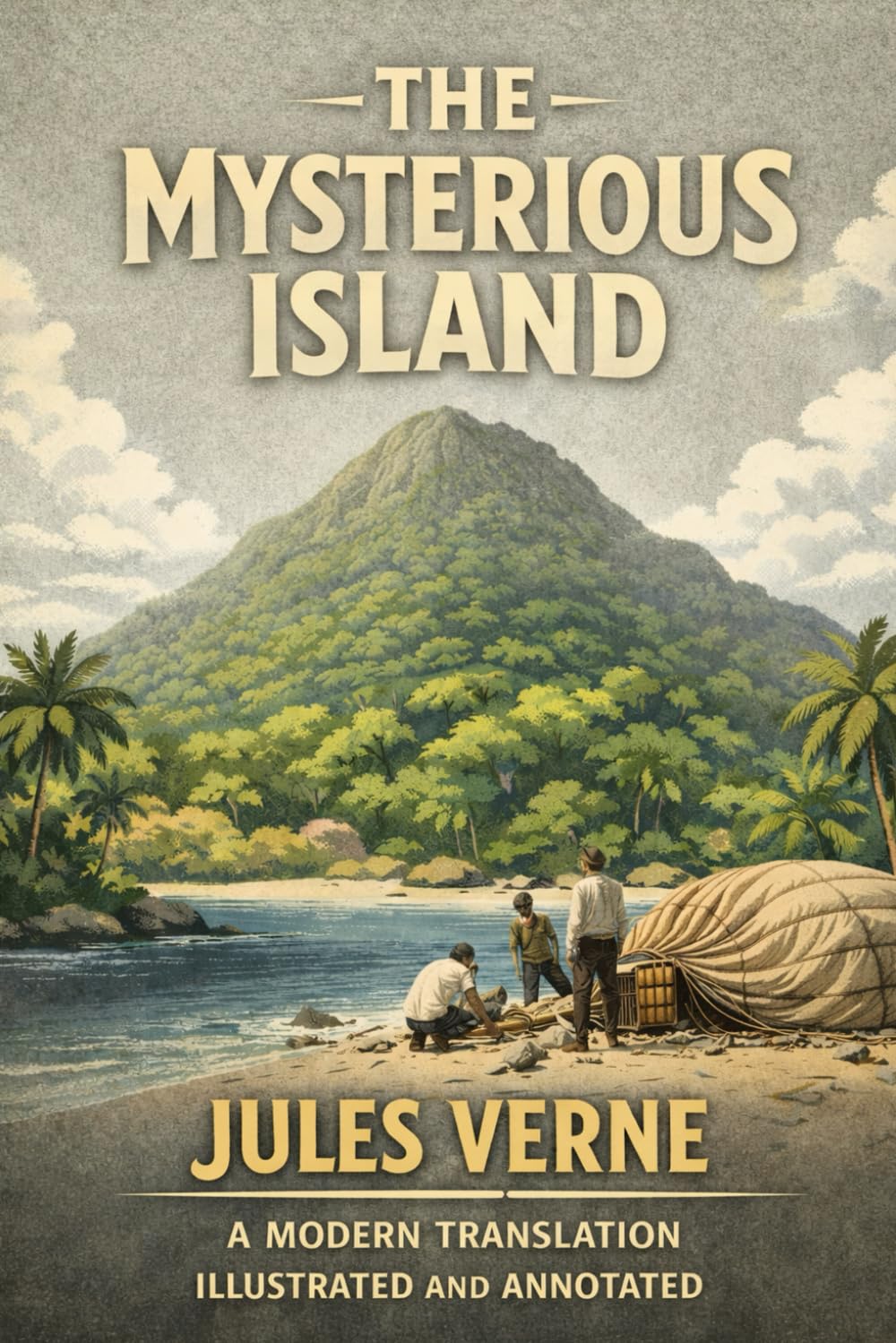 The Mysterious Island: A Modern English Translation with Restored Illustrations and Annotations—A Tale of Survival, Science, and Hidden Secrets