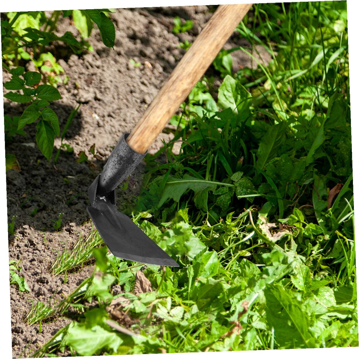 Gartenhacken und Leichtem Design 2 Stück aus Manganstahl und Lockern von Gemüse mit Komfortablem Griff zum Jäten und Gartenboden