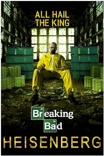 Breaking Bad Heisenberg (All Hail The King) - Póster de 24 x 36 pulgadas, un auténtico póster impreso de oficina con numeración secuencial