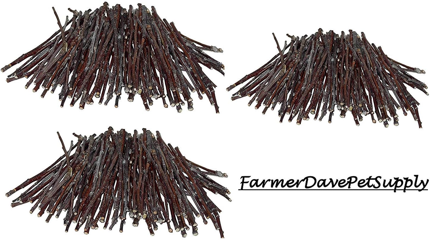 300 Apple Ultra Skinny Chew Twigs for Small Animals