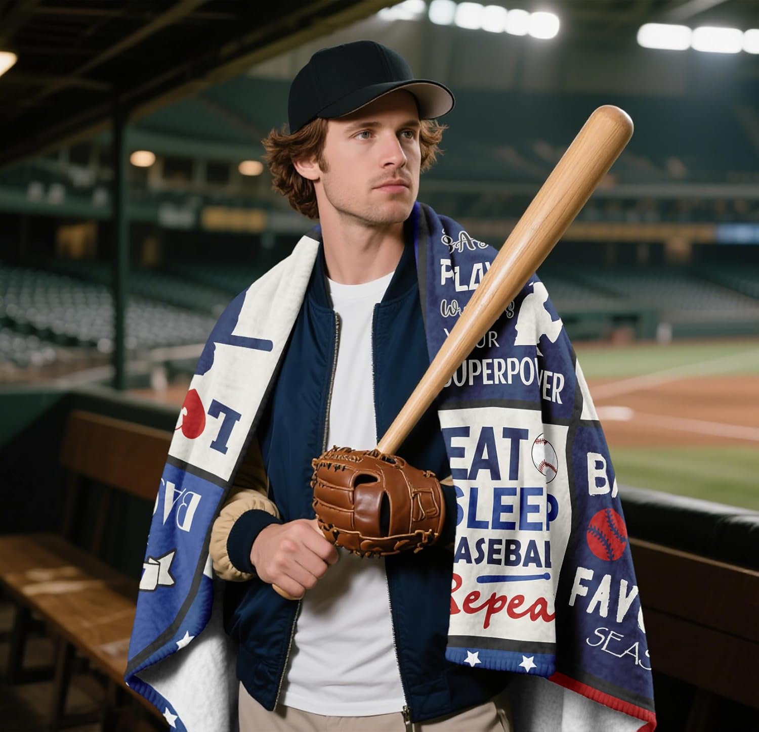 Baseball Gifts Blanket 60"x50", Baseball Gifts for Boys 8-12, Baseballs Gift Decor for Kids Men, Baseballs Coach Present, Cool Presents for Base-Ball Players Lovers Throw Blankets - Image 2