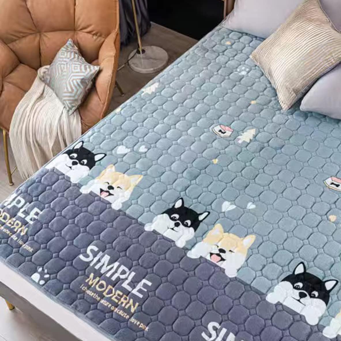Single Bed Pad 100 x 200 cm Semi-Double Bed Pad Double Bed Pad Bed Pad Bed Blanket (Style M21 150 x 200 cm)