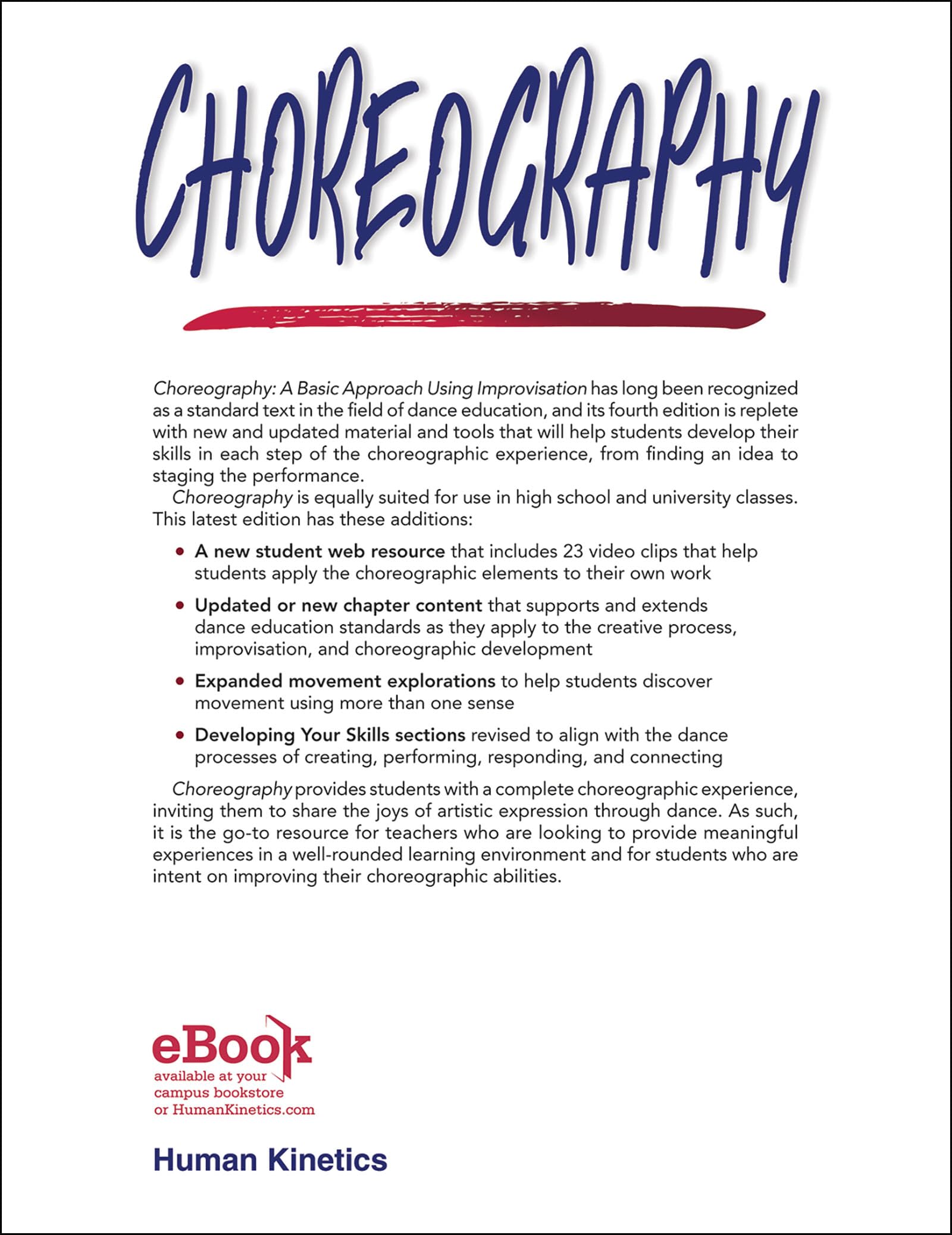 Choreography: A Basic Approach Using Improvisation, Includes Student Web Resource