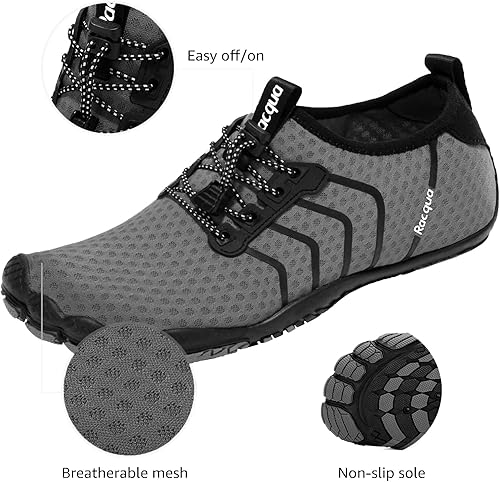 Miniatura 3 de Racqua Zapatillas de Agua de Secado Rápido, Sensación de Descalzo, para Playa, Deporte Acuático, Natación, Surf, Piscina, Senderismo, Buceo,