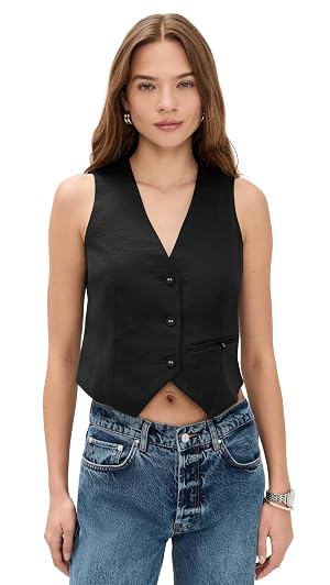 LE BOP Womens Simone Satin Vest