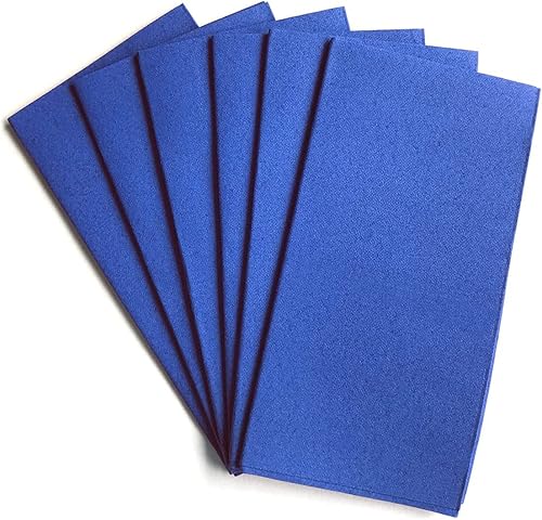 Miniatura 2 de KMAKII Paquete de 100 toallas desechables de tela azul real, como servilletas de lino, toallas de mano de papel blanco para baño, bodas, fiestas,