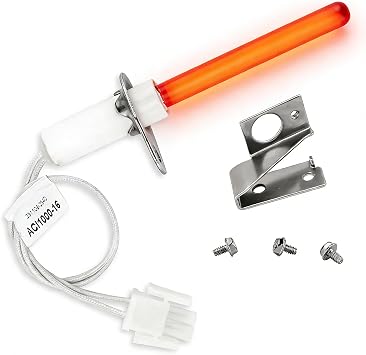 903110A 903110 Furnace Hot Surface Ignitors With Plug Fit for Nor-dyne Furnace, Universal Silicon Nitride Hot Surface Igniter Repalce 632504, 632313 by Fetechmate, 120V Furnace Igniters - 1 Year