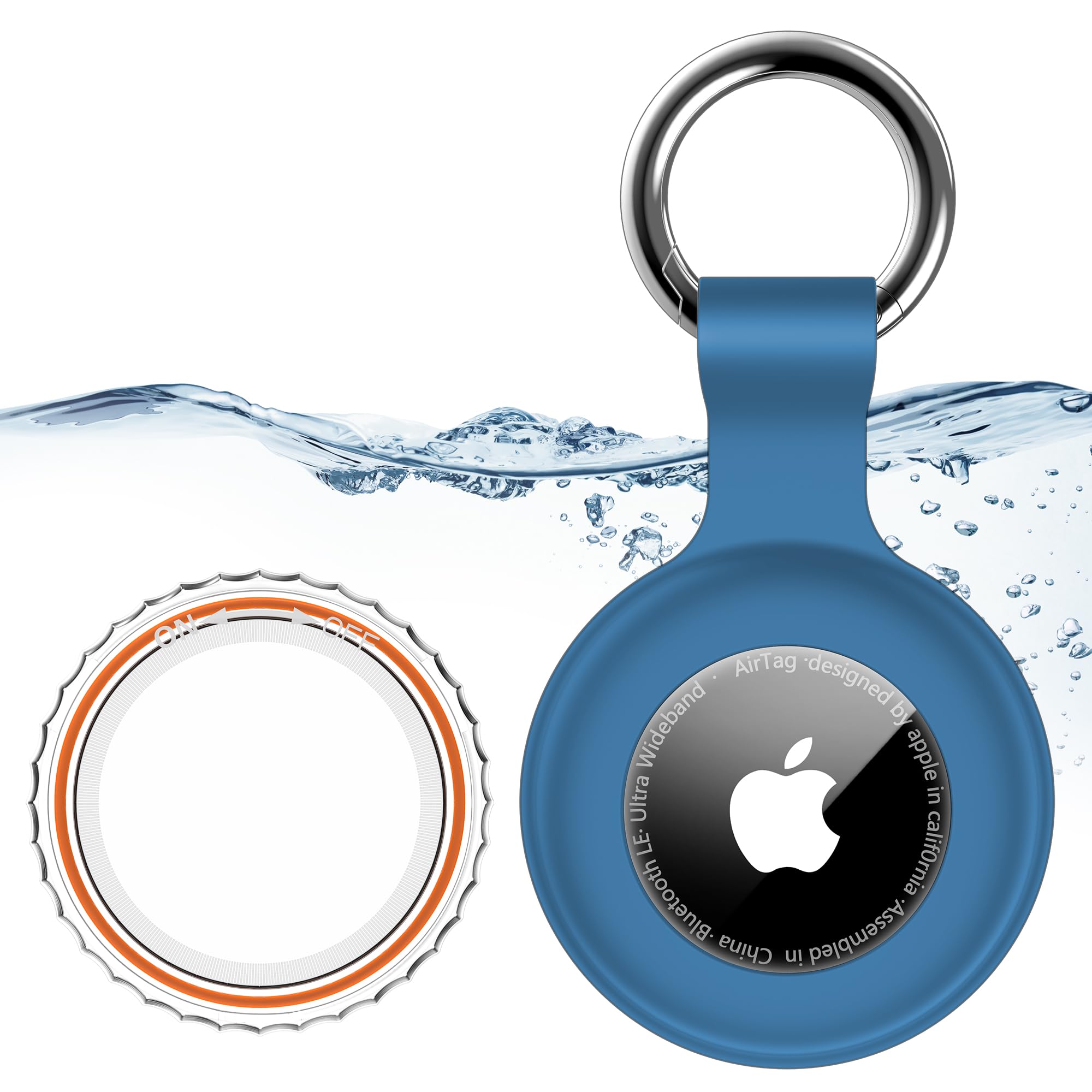 1|2|4Pack for Apple AirTag Holder with Keychain for Air Tag 2nd/1st Gen