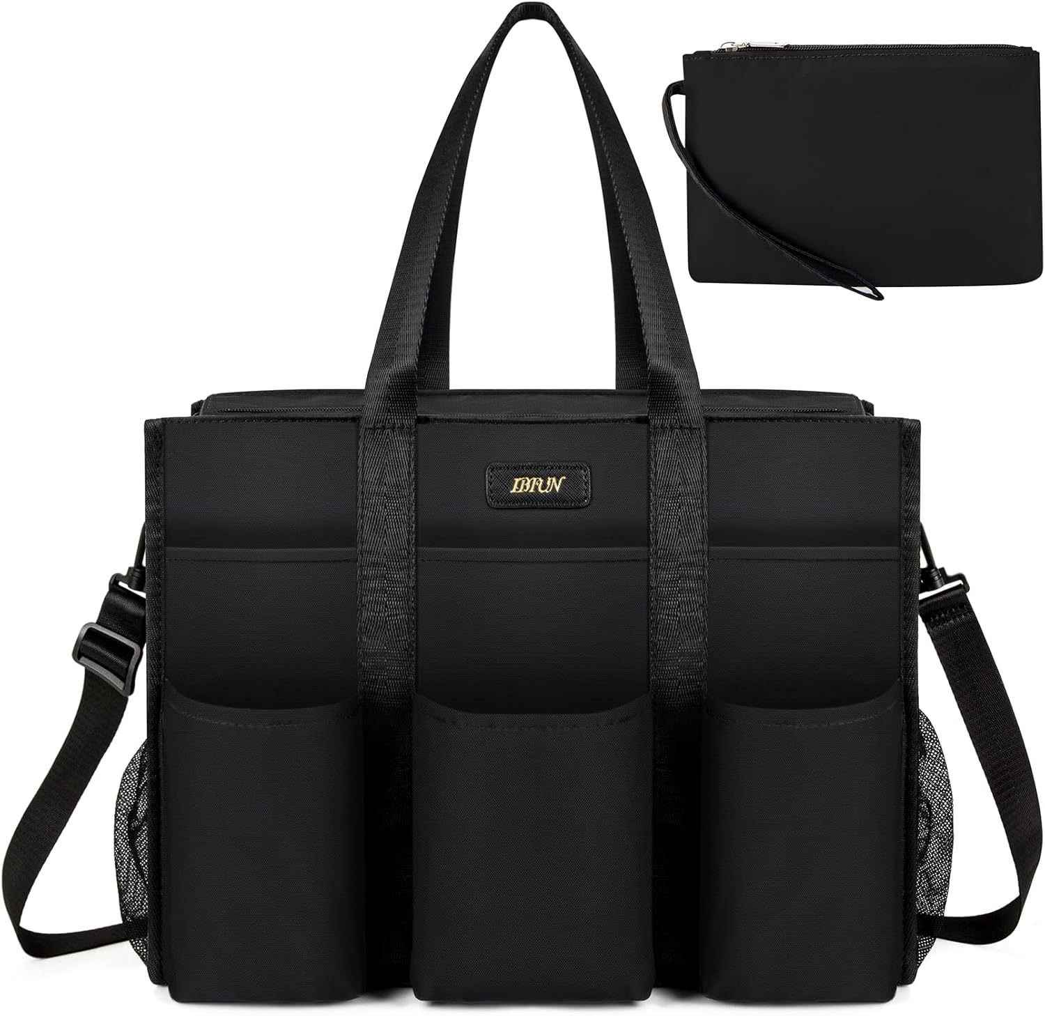 IBFUN Utility Tote Bag with 14/24 Pockets Zip Top Teacher Tote Bag for Teacher/Work Women IBFUN Utility Tote Bag with 14/24 Pockets Zip Top Teacher Tote Bag for Teacher/Work Women