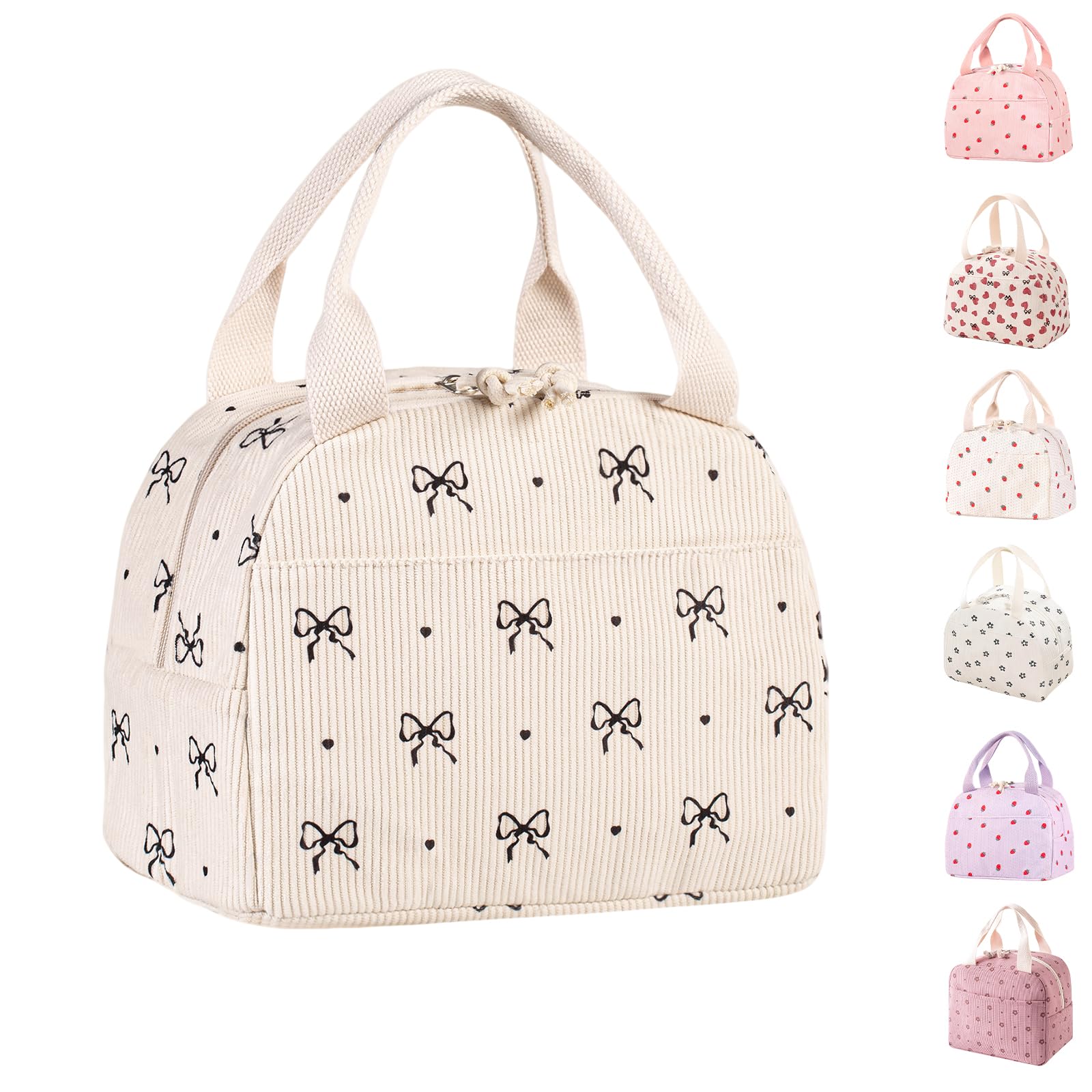 Binoster Lunch Bags for Women Insulated Cooler Lunch Bag Adults Kids Packed Lunch Box Tote Bag Cute Girls Ladies Lunch Bags for Work School Picnic Travel Beach Gifts for Women Her Wife Preppy Stuff โ image 1