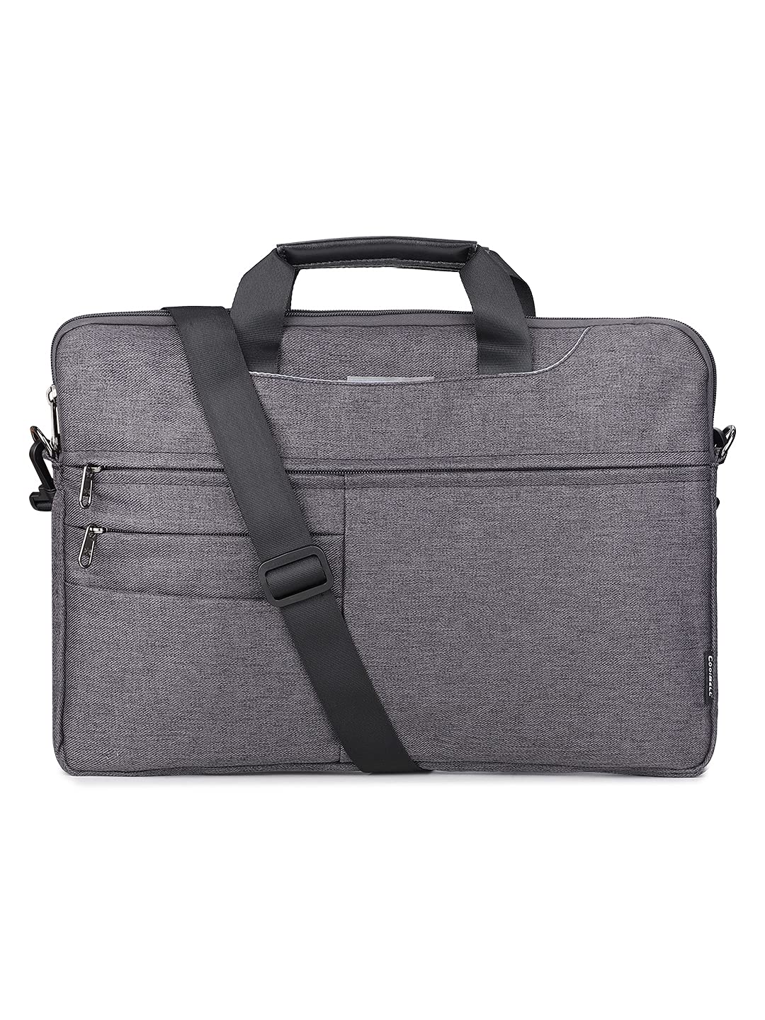 THE CLOWNFISH Unisex-Adult Coolbell Messenger Bag With Leather Handband For Laptop 15.6 Inch Case Handbag For Notebook Computer (Black) (B085Y5ZFKP) Amazon Price History, Amazon Price Tracker