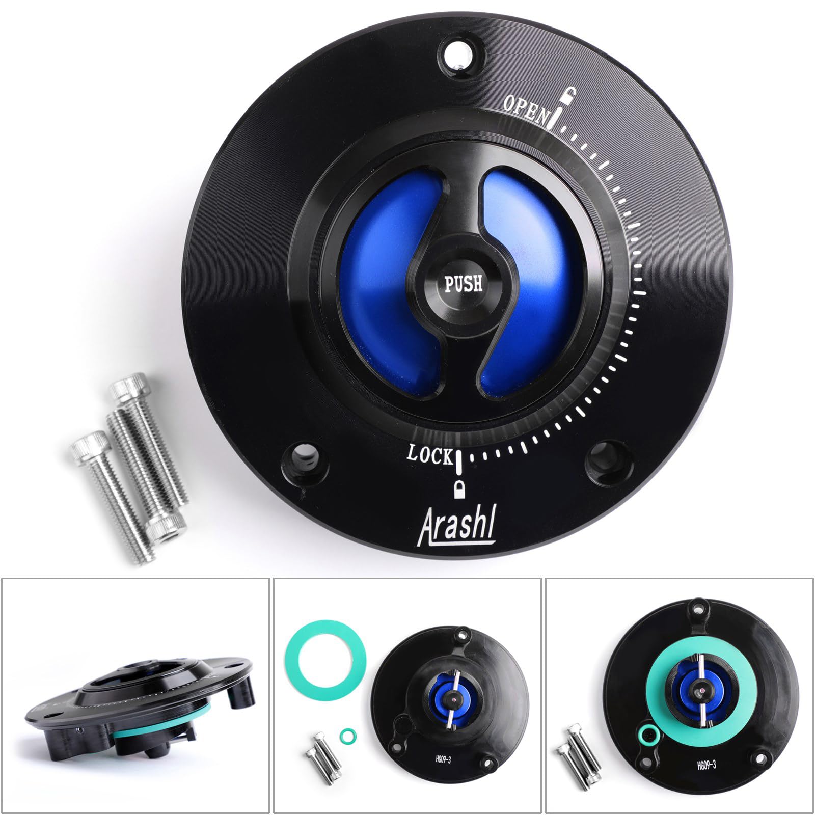 Amazon.com: Areyourshop CNC Keyless Fuel Gas Tank Cap For SUZUKI