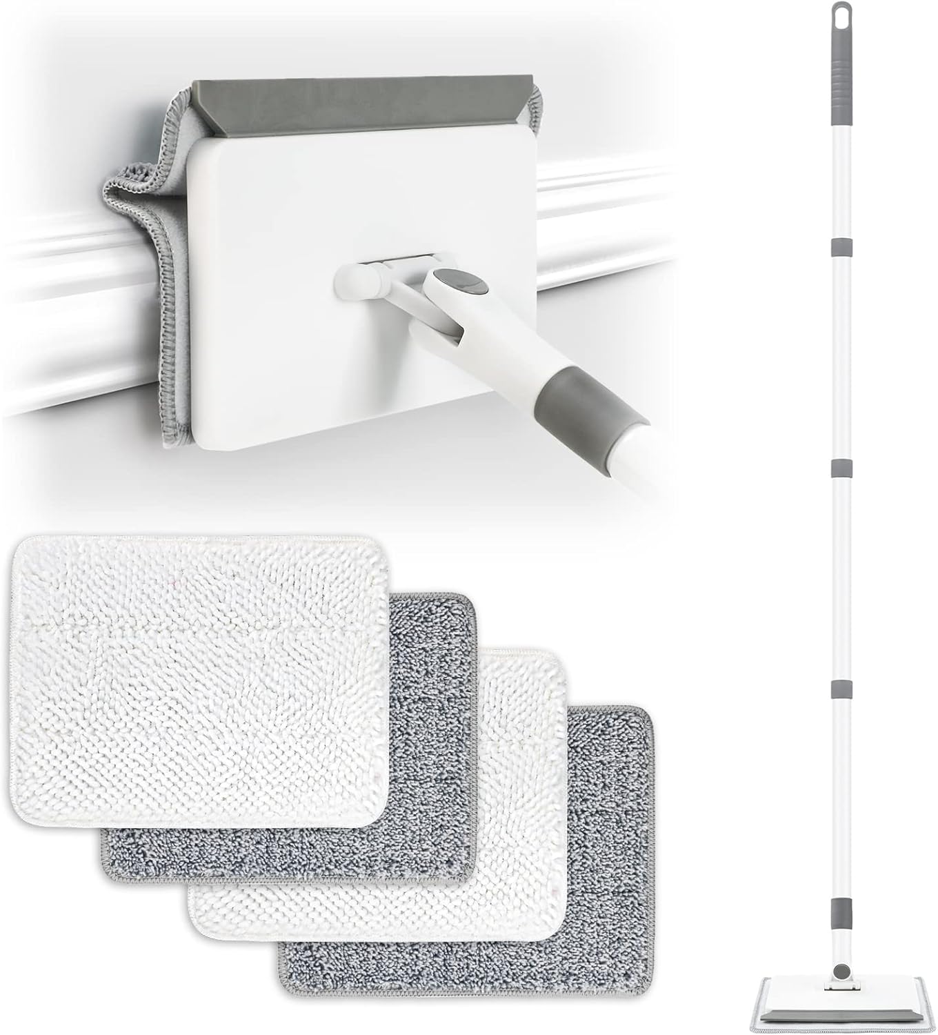 Baseboard Cleaner Tool with Handle, Baseboard Cleaner with