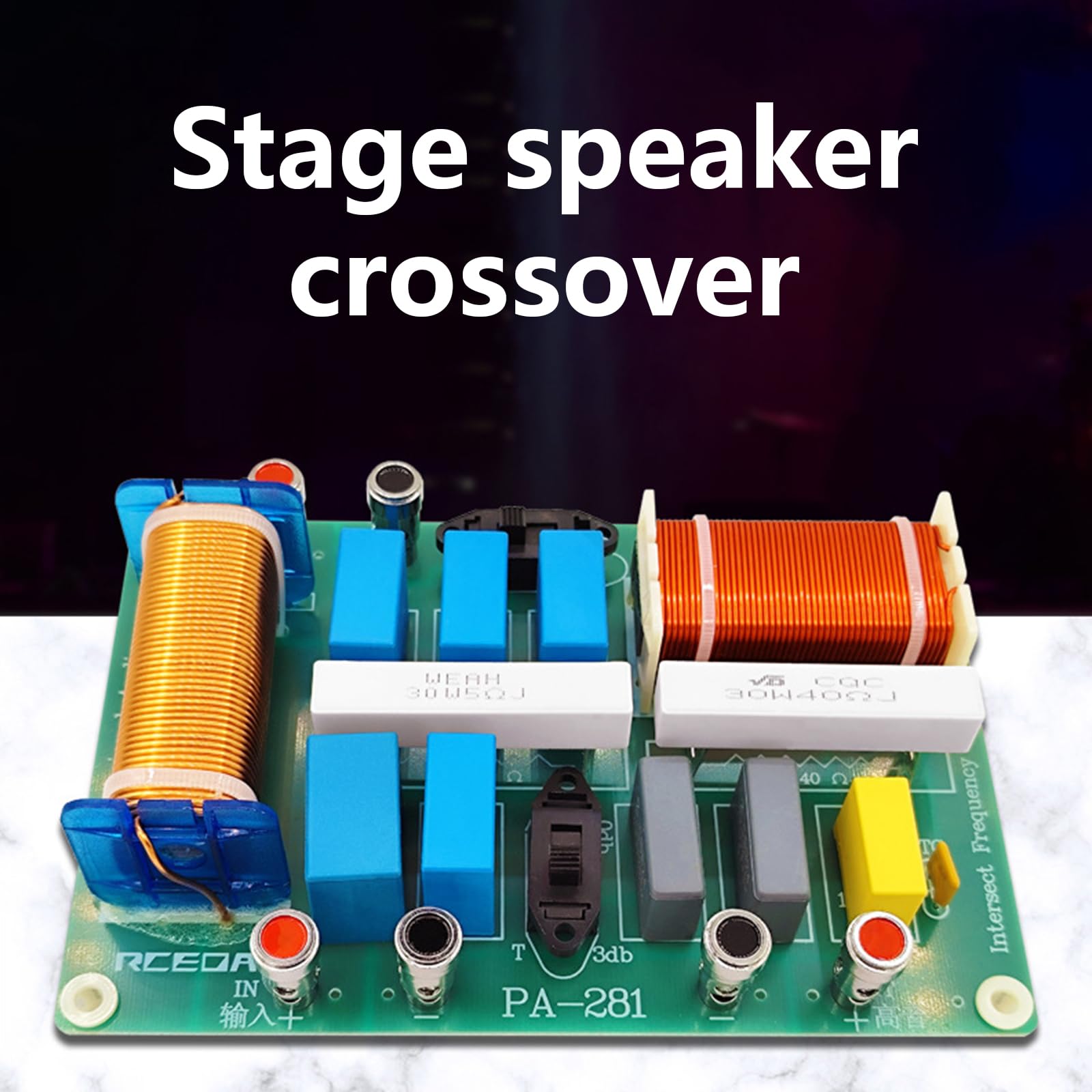 Hochleistungs-Frequenzteiler, 1000 W, 2-Wege, für Bühnen-Soundbox, mit einstellbarem Ton PA-281