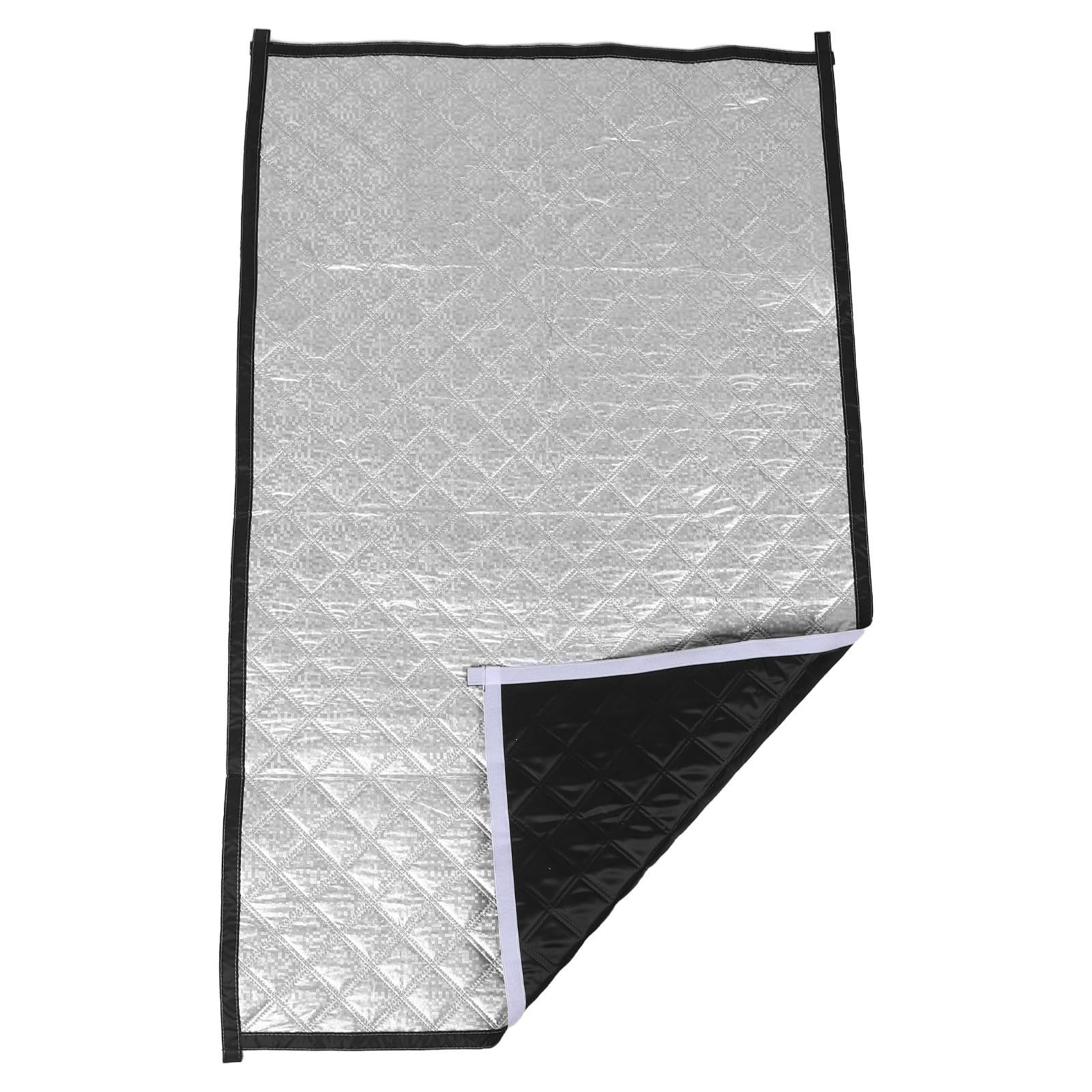 Cortina aislante térmica sin perforaciones para proteger ventanas