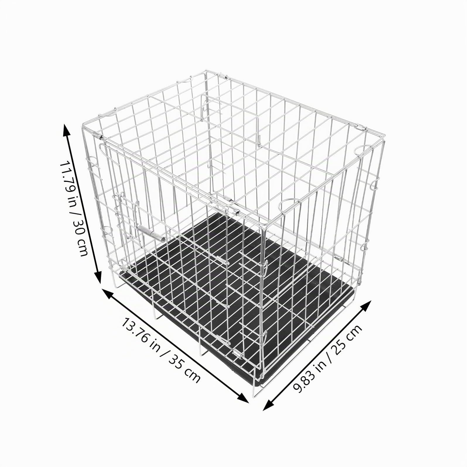 Jaula de Cría para Palomas de Gran Capacidad 35x25x30 Cm, Acero Inoxidable Bandeja Extraíble, Jaula Espaciosa para Pájaros Domésticos y Suministros para Aves