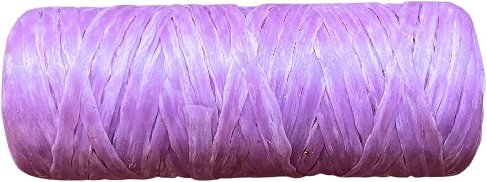 Kulay Bobbin Artificial Deer Sinew Waxed Flat Poly Thread, 34 Yards, 5-Ply, 70 LB Test Light Purple