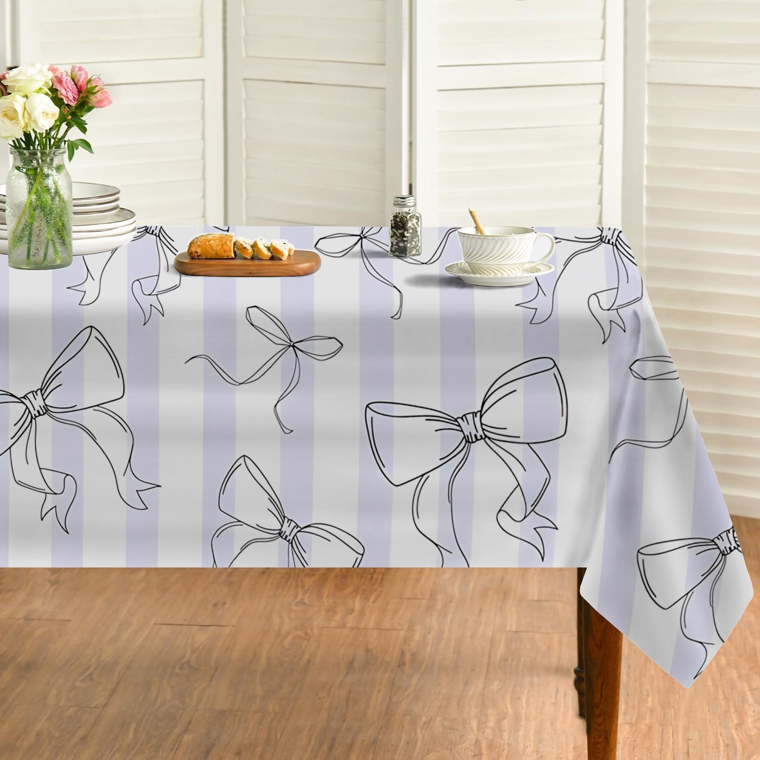 Nappe Anti Tache Impermeable Rouge pour Décoration de Table Jardin
