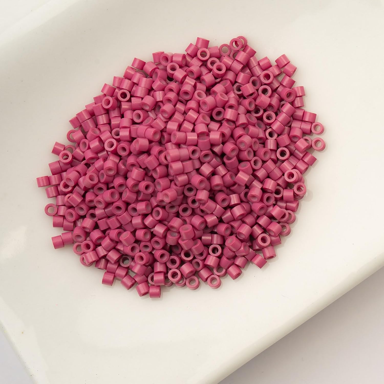 John Bead 25g Cylin Beads Opaque Victorian Rose 11/0 Glass Cylindrical Seed Beads for Jewelry Bracelets Necklaces Earrings Making Embroidery