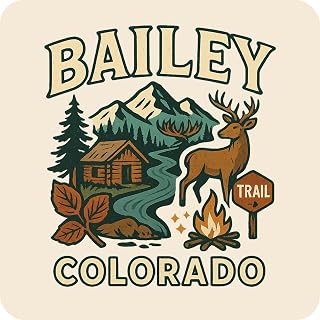 Bailey Colorado Souvenir Vinyl Magnet – Destination Travel Keepsake Collectible 4-Inches Wide
