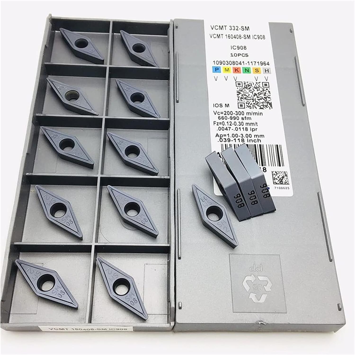 Carbide Milling Cutter VCMT160404 SM IC907/IC908 VCMT160408 SM IC907 IC908 External Turning Tool Carbide Turning Tool VCMT 160404 VCMT 160408 Insert