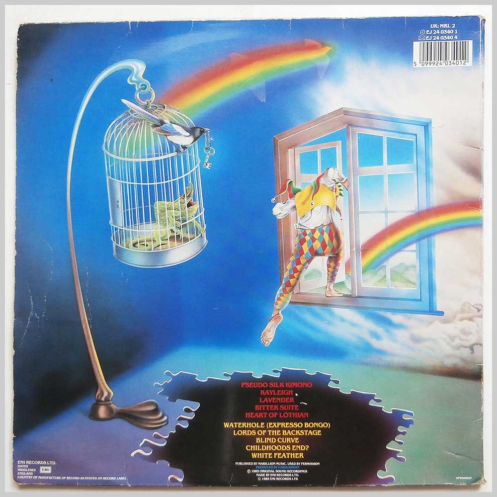 MISPLACED CHILDHOOD LP (VINYL) UK EMI 1985