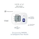 Omron HEM 6161 Fully Automatic Wrist Blood Pressure Monitor with Intellisense Technology, Cuff Wrapping Guide and Irregular Heartbeat Detection for Most Accurate Measurement (White) gallery image