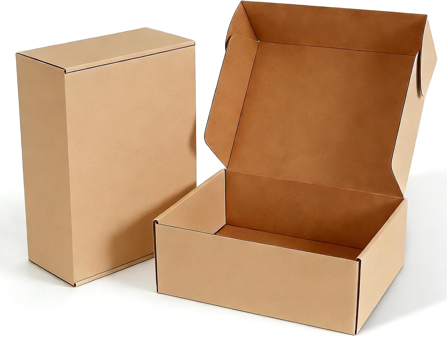 12x9x4 inch Shipping Boxes 20 Pack, Brown Mailer Corrugated Cardboard Boxes Commerce Packaging Boxes for Storage Book Gifts Craft