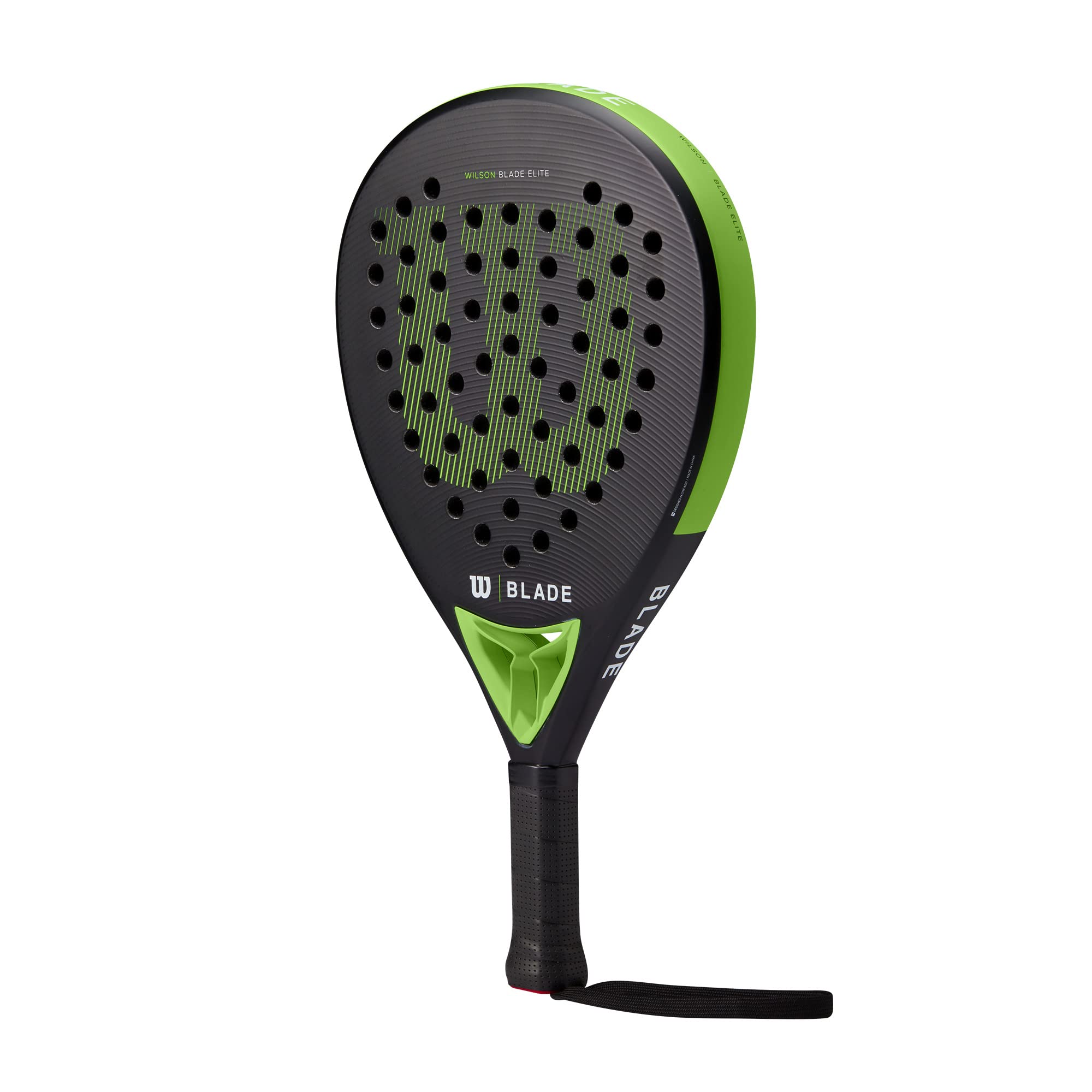 Wilson Blade Elite V2 Padel 2 Łopata, Dorośli Unisex, Czarny/Neonowy Zielony/(Wielokolorowy)