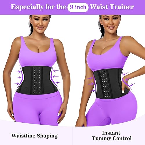 Miniatura 2 de Entrenador corto de cintura para mujer, grasa del vientre inferior, fajas de entrenamiento, corsé de cintura colombianas