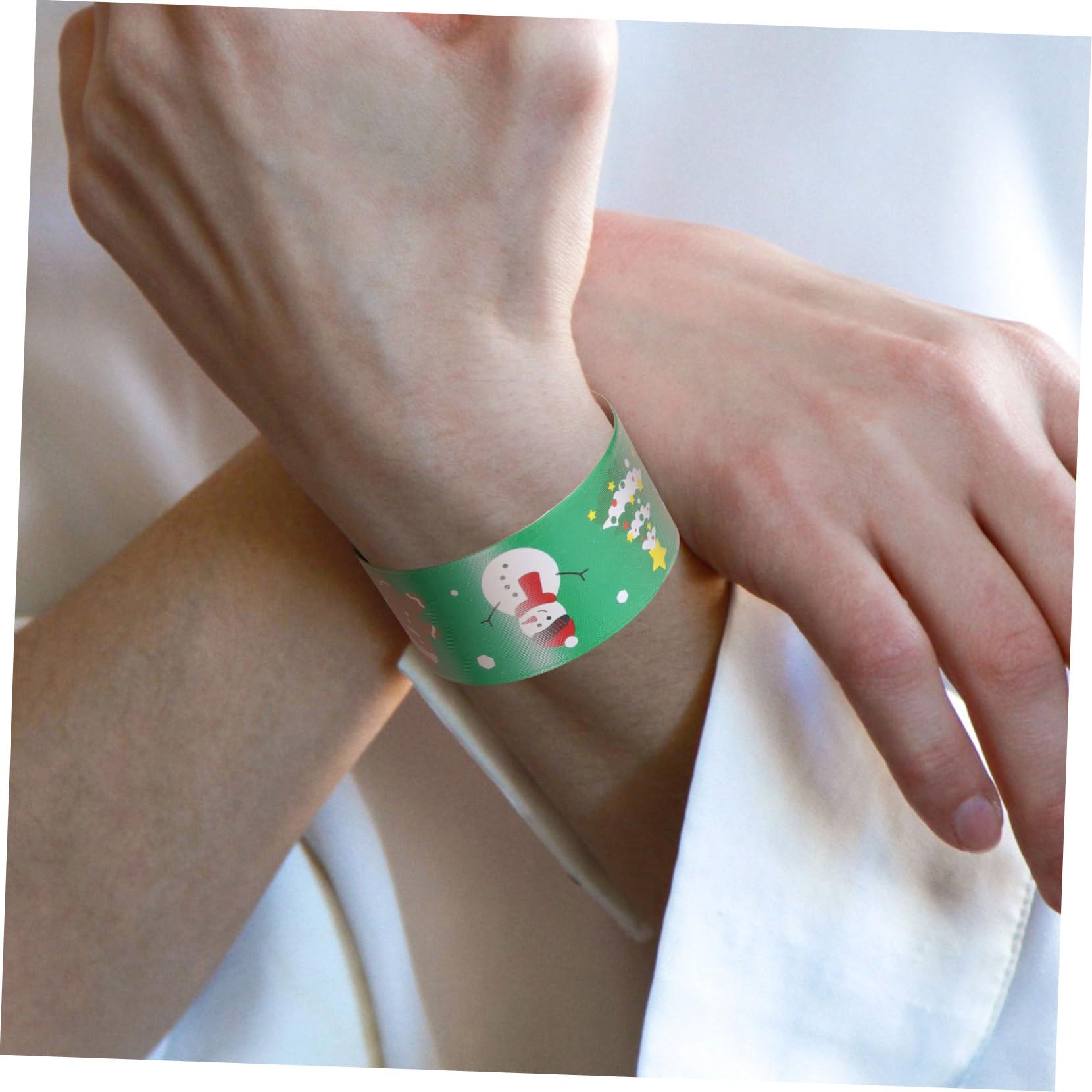 96 Piezas Pulseras Slap de Navidad PVC Cómodas y Creativas para Fiestas y Regalos Festivos Accesorio Versátil para Cumpleaños y Celebraciones Navideñas