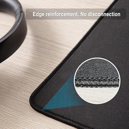 Miniatura 4 de Zhithink 17 alfombrillas de mouse para computadora, base de goma antideslizante y borde cosido texturizado, paquete de alfombrillas de mouse