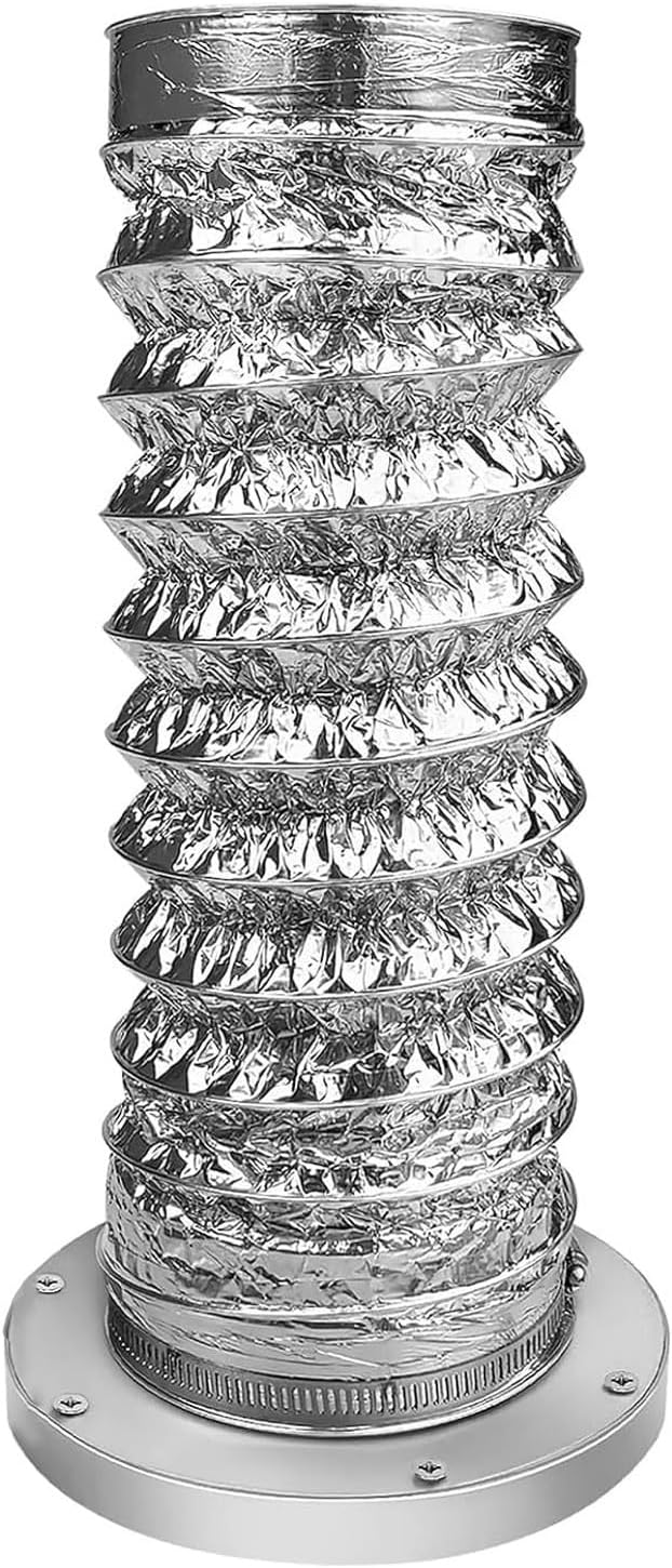 Fafeicy Magnetic Dryer Vent Kit, Self Aligning Quick Connect Dryer Vent Coupling with 4 Inch Aluminum Hose