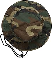 Vista 13 de Sombrero de cubeta para verano, para exteriores, para pescar, de safari, de caza, con correa ajustable