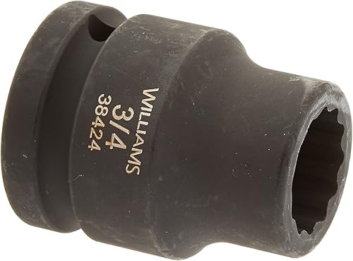 Williams 38424 - Enchufe de impacto estándar de 34 pulgadas, 12 puntos
