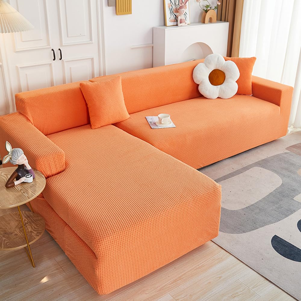 Protection canape en tissu jacquard extensible lavable pour en finir avec les taches