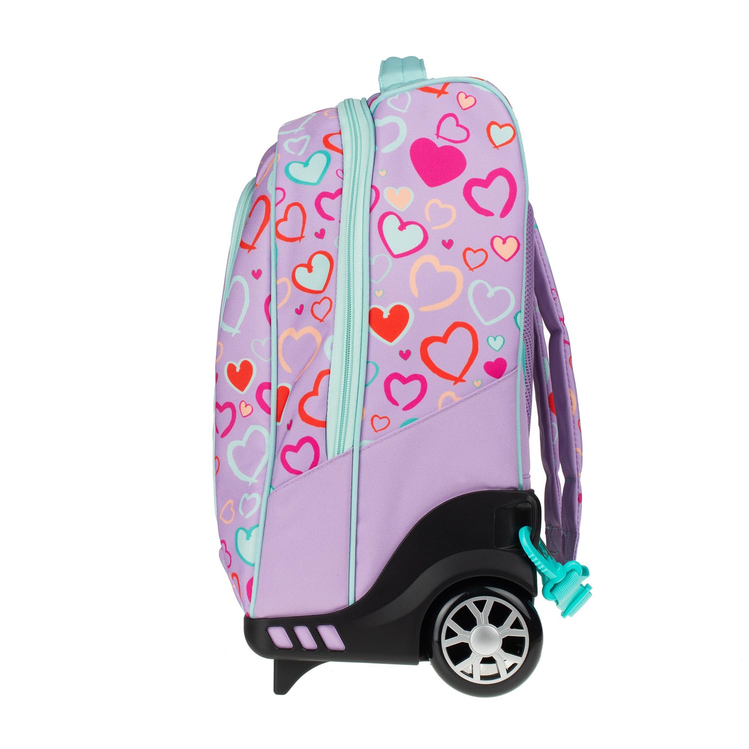 Zaino Trolley Scuola Elementare per Bambini 34x25x52 cm con Ruote in Gomma Zainetto da Bambino o Bambina