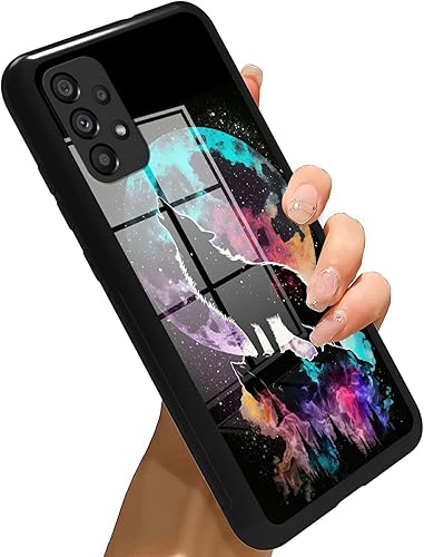 Galaxy A23 5G Phone Case for Samsung Galaxy A23 5G Case Tempered Glass Black Cov