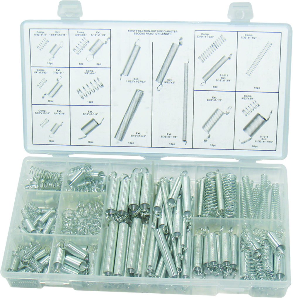 Swordfish 31070 200pc Extended and Compressed Spring Assortment Case Kit