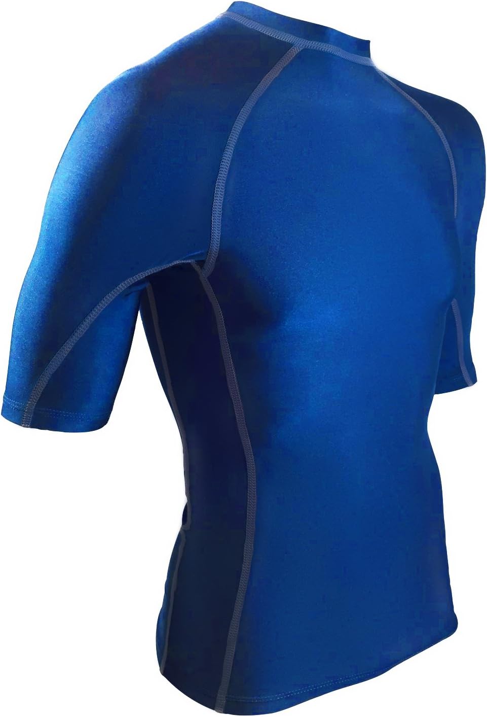 Rash Guard Compression Shirt for Men - USA Made Base Layer & Swim Shirt (Royal, 3XL)